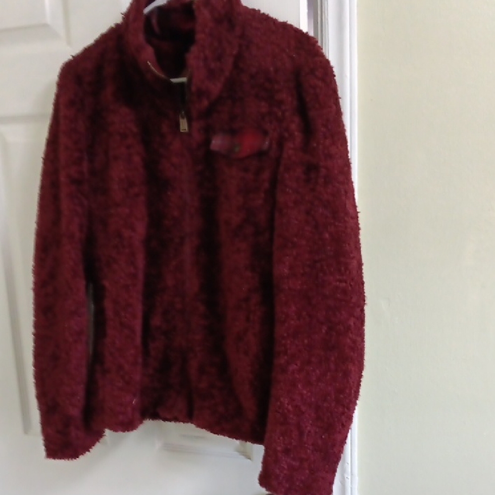 Pendleton Tan and Burgundy Woolen Jacket